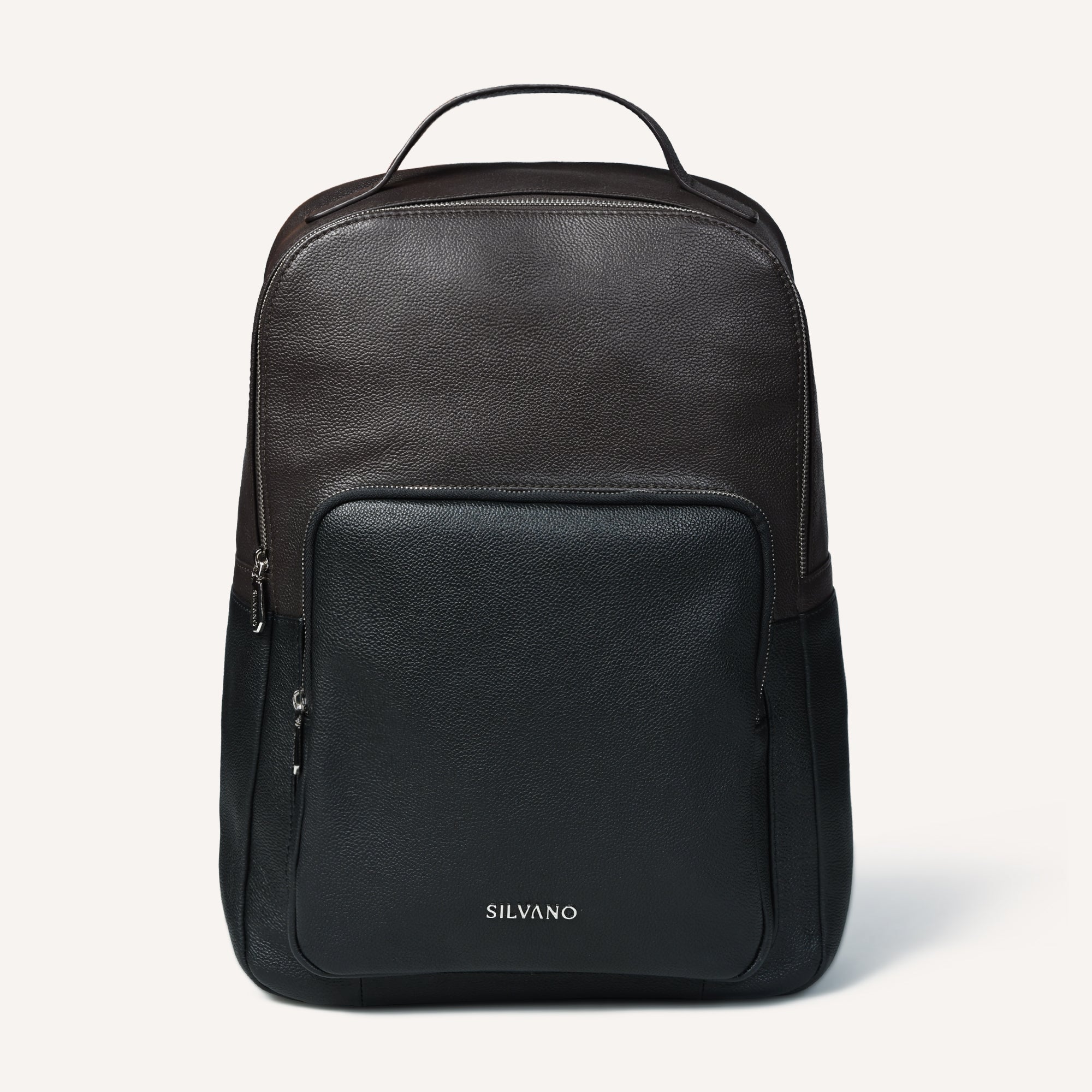 DuoTone Leather Backpack – Brown/Black