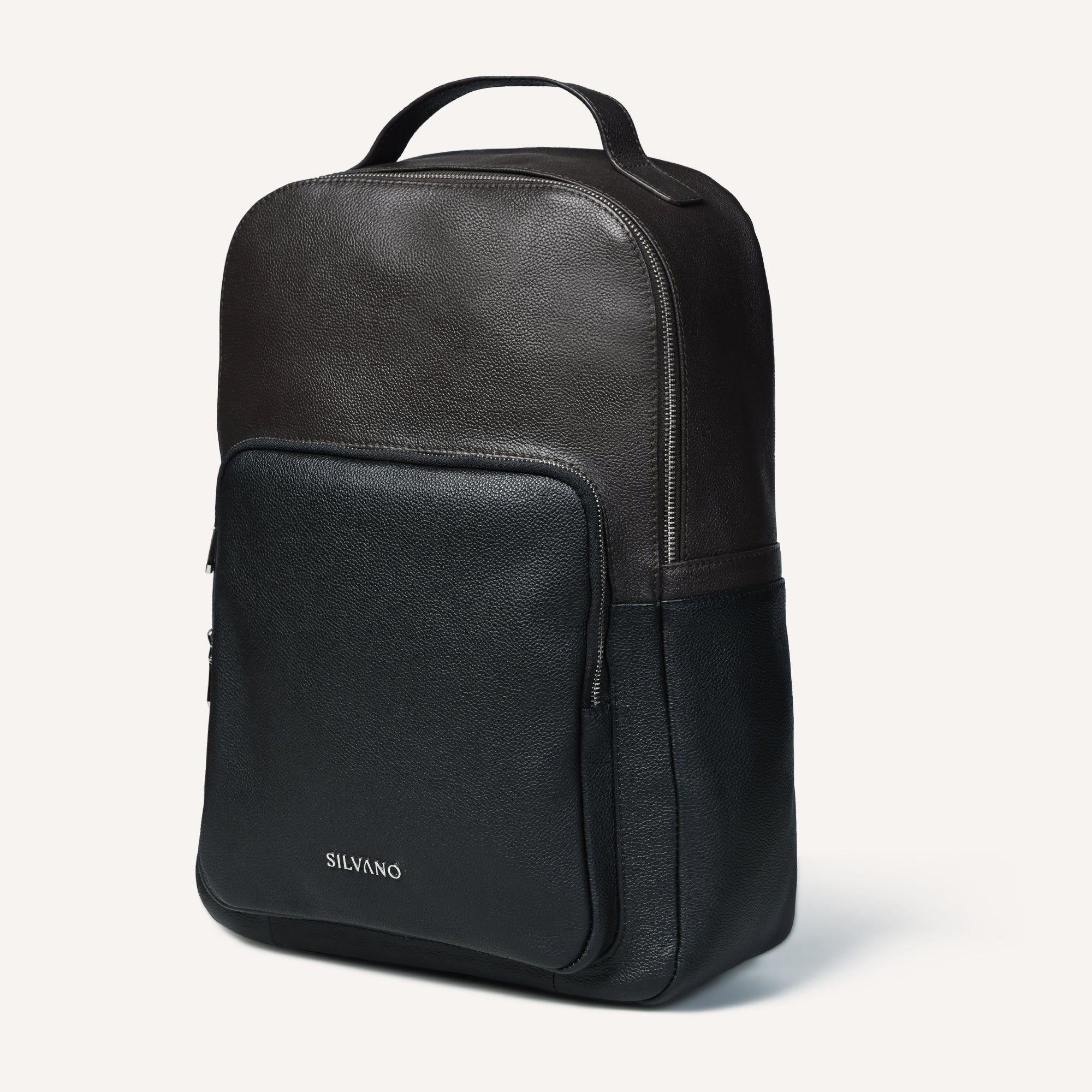 DuoTone Leather Backpack – Brown/Black