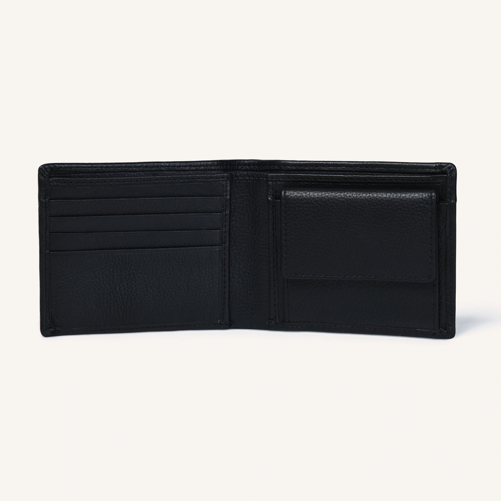 silvano fold flex wallet - black leather wallet 